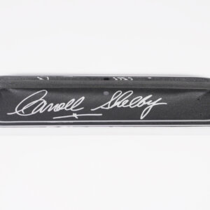 Gloves box for a Shelby GT350. Autographed by Carrol Shelby.