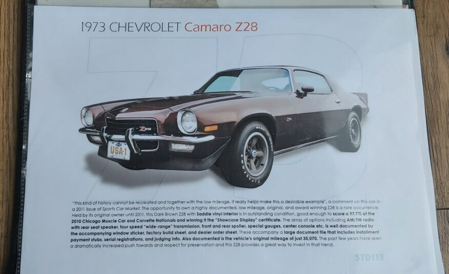 1973 Chevrolet Camaro Z28 4-speed